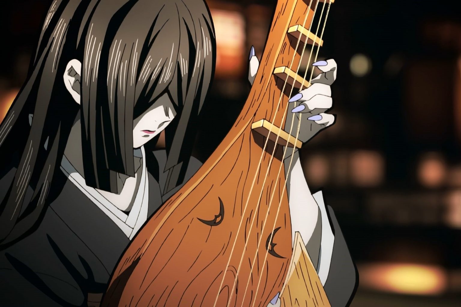 【鬼滅の刃】新上弦の肆 鳴女 （なきめ） | 漫画5000ドットコム